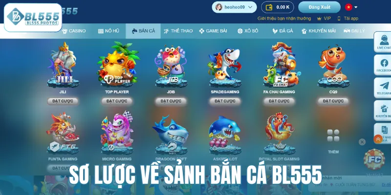 Sơ lược về sảnh bắn cá BL555